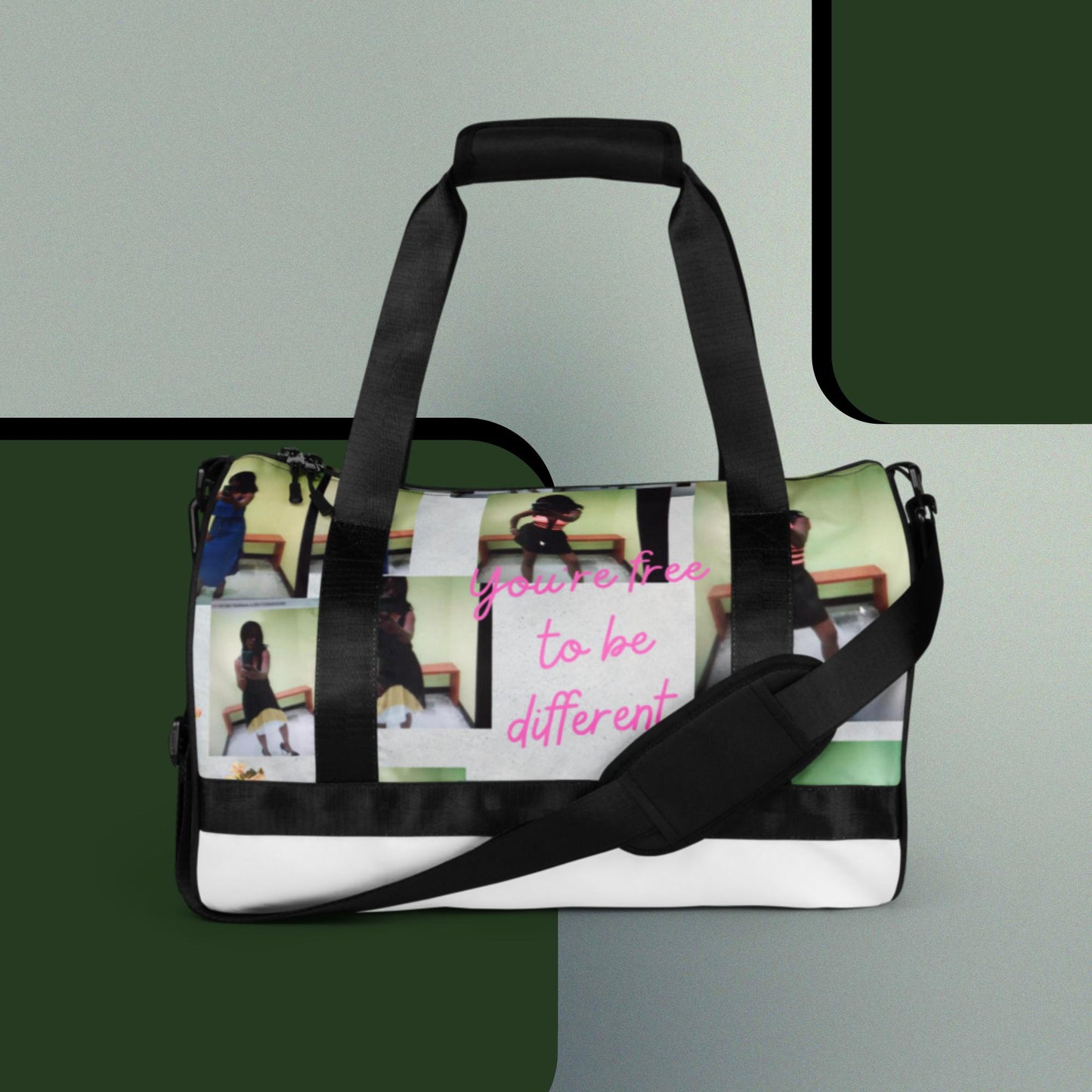 All-over print gym bag